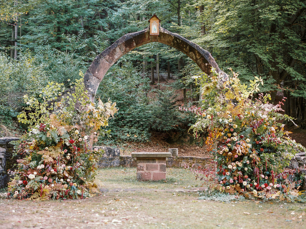 arche de cérémonie fineart fleuriste mariage luxe Luxembourg