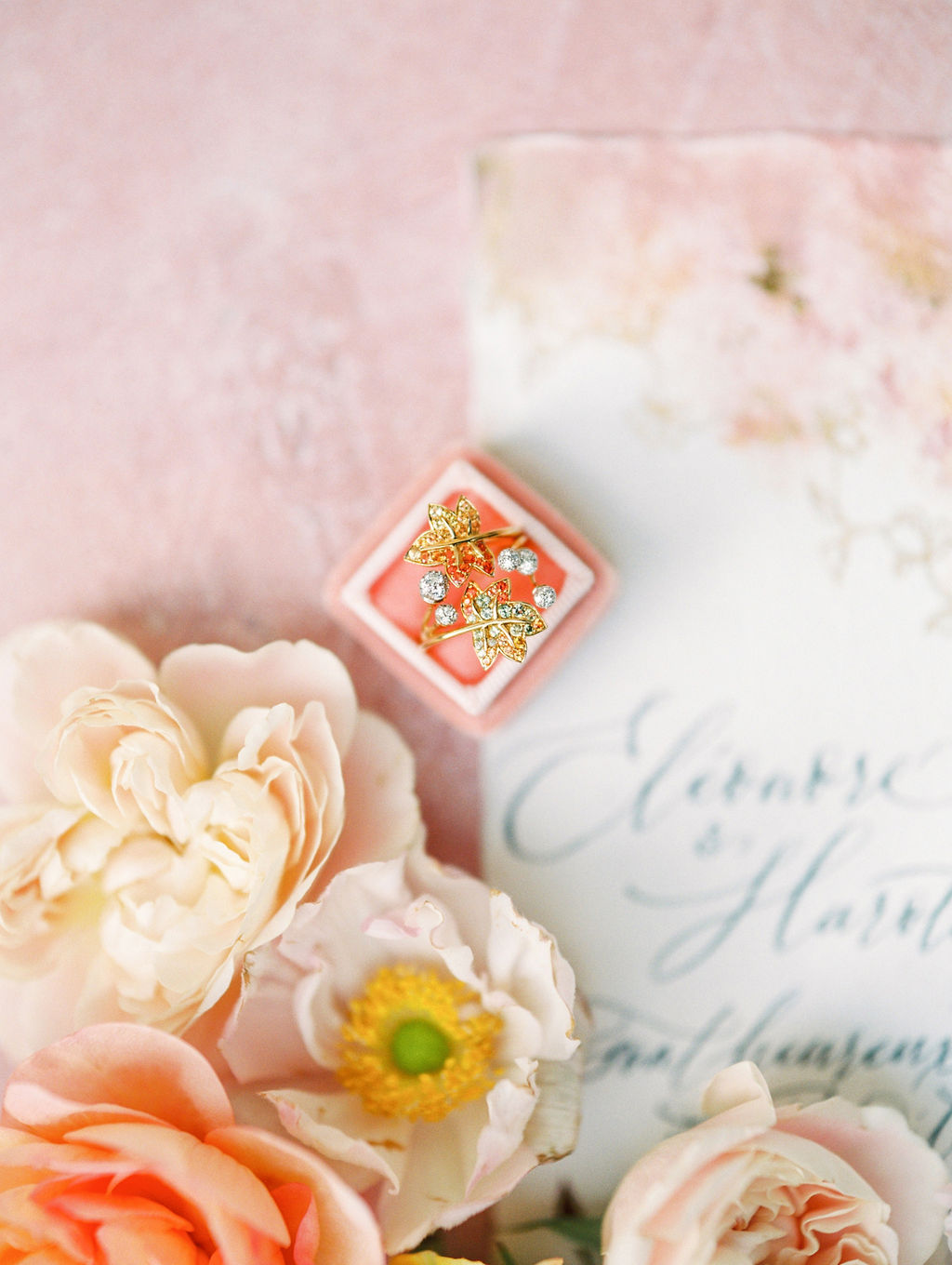 bague mariage luxe capucine atelier floral fleuriste Paris